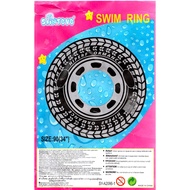 (RADIAL) 90CM RADIAL ROUND TYRE 2 HANDLE SWIM SWIMMING TYRE Ring A2086