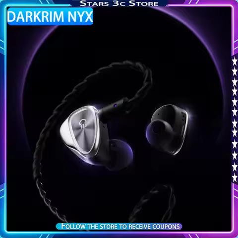 DARKRIM NYX Wired HiFi Headphones Dual‑driver Acoustic Architecture Matrix Acoustic Architecture Low