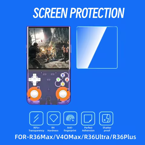 FOR R36 Ultra Max Pro Plus Handheld Game Console Tempered Glass ON R36Ultra R36plus R36Max 9H HD Scr