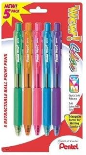 Pentel 5pk Wow Md Fshn Clr Pen