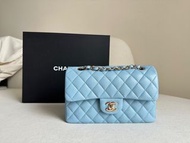 Chanel Classic Flap CF 23cm Blue 22S small cavier