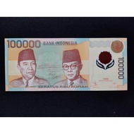 Jual Santai Uang Kuno Polimer pecahan 100000 100rb Soekarno Hatta