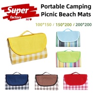 [SG Stocks]Big Size Picnic Mat Waterproof Camping Mat Foldable Outdoor OxFord Picnic Cloth Beach Mat