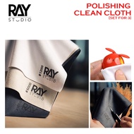 [RAY STUDIO] RMPC-01 POLISHING CLEAN CLOTH [SET FOR 3] RMPC01