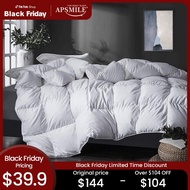 APSMILE Full/Queen Size Goose Feathers Down Comforter Duvet Insert - Ultra-Soft All Season Down Comf