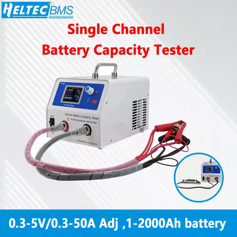 single channel discharge balance reverse protection cycle capacity tester for 0.3-5V 50A 1-2000Ah ba