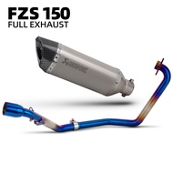 Akrapovic GP racing Motorcycle Exhaust pipe Steel kit full exhaust system For Yamaha FZ15 FZ150 FZS1