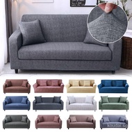 1/2/3/4 Seater Gray Sofa Cover Stretch Protector Universal Couch Cover Slipcover L/I Shape Sofa Cover TWIN