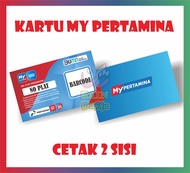 Kartu bensin/kartu my pertamina/cetak kartu pvc bahan premium zain grafika