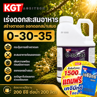 KGT ปุ๋ยเร่งดอกเข้มข้น 0-30-35 สร้างตาดอก ออกดอกสม่ำเสมอ ปุ๋ยเหลว ขนาด 5 ลิตร