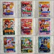 NEXT G MUFFIN GRAPHICS COMIC SERIES No Bullying, Learn to Save, Sharing is Cool, Lying Down vs Hones