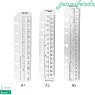 JENNIFERDZ A5 A6 A7 Bookmark Straight Ruler Dividing Ruler Stationery School Math Transparent Office