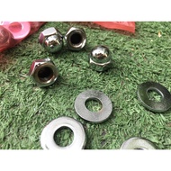 Set of 4 brains with full washer (wrench 17) to catch the rear shock of honda 67