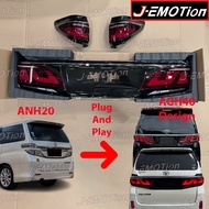 【Tail Lamp】Toyota ANH20 Alphard Vellfire Convert AGH40 Design Taillamp