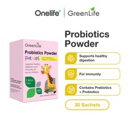 GreenLife Probiotics Powder for Kids with Prebiotics + Totipro Postbiotics 9 Billion CFUs