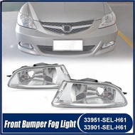 Front Bumper Fog Light Fog Lamp Foglights For HONDA CITY 2006 2007 2008 GD6 GD8 Driving Light