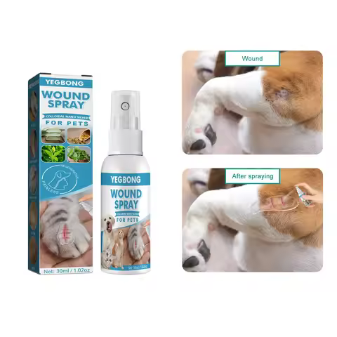 30ml Pets Anti-Itch And Itch Relief Dogs Cat Skin Healthy Care Spray Skin Care Treat Products For It