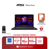 MSI NOTEBOOK KATANA 17 B13VEK-1256TH | 17.3" FHD | Raptor Lake i7-13620H | NVIDIA GeForce RTX 4050 |