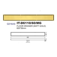 itto it-d6110/60/mg floor trap gold colour