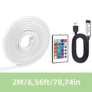 Đèn Dây Neon RGB 5V LED Neon Flex Có Điều Khiển Từ Xa USB Cho Phòng Ngủ Phòng Khách Phòng Chơi Game