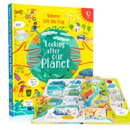 Usborne หนังสือ Lift-The-Flap Looking After Our Planet Board Book 3D Flap Book Hardcover English Childrens Educational Books Reading Materials Learning Book for Kids Toddler หนังสือเด็ก หนังสือเด็กภาษาอังกฤษ หนังสือแบบหัดอ่านภาษาอังกฤษ