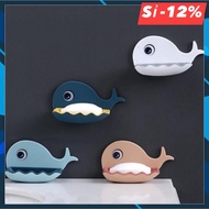 Cute Whale Wall Sticker Soap Tray