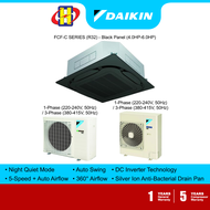 Daikin Air Conditioner (4.0HP-6.0HP/Black Panel) DC Inverter FCF-C Series R32 Ceiling Cassette FCF100C /FCF125C /FCF140C