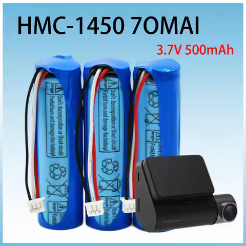 HMC1450 Li-ion Battery 3.7V 500mAh for 70mai Smart Dash Cam Pro Car Video Recorder Midrive D02 Repla