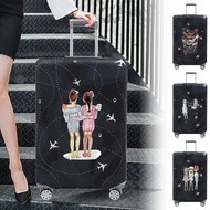 Luggage Cover Protector Baggage Dust Case Cover Suitable 18-32 inch Suitcase Case Friendship Series