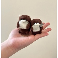 Otter wool keychain (handmade100%)