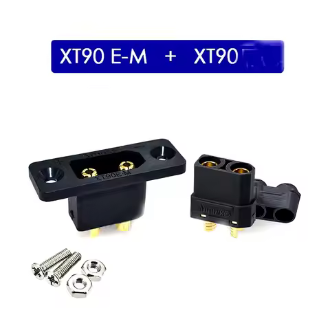 XT90E-M Battery Connector XT90E Male Plug Gold-plated Connector DIY Connecting Part for RC Aircraft
