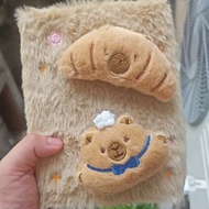 1/2Pcs Cookie shape 3D Plush Cartoon Capybara Notebook Decompression Notebooks Student Planner Color