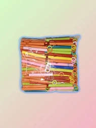 Mainan Suling Tarik Mini Warna-warni Seruling Burung Mini Seruling Mini Plastik Isi 12 Pcs