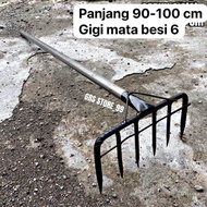 Garukan Sampah/garukan sampah gagang panjang/garukan selokan/garukan sampah plasti sampah daun