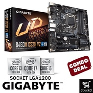 GIGABYTE B460M DS3H v2 INTEL B460 LGA1200 MOTHERBOARD + INTEL 10TH GEN CPU COMBO PROMO
