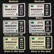 Makkah (Mecca) / Madinah (Medina) Boarding Pass Sticker | Islamic Travel Haji Umrah | Luggage Car To