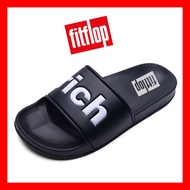 FitFlop รองเท้า F-MODE Luxe EVA Flatform รองเท้าส้นเตี้ย รองเท้าแตะผู้ชายสีดํา