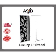 Luxury L Stand, Banner Bunting stand L shape stand 90x2150mm [L-L]