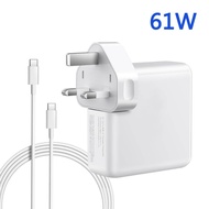 61W USB C Power Adapter Compatible With Macbook Pro Air USB C Charger,13 inch With Type C Charge Cab