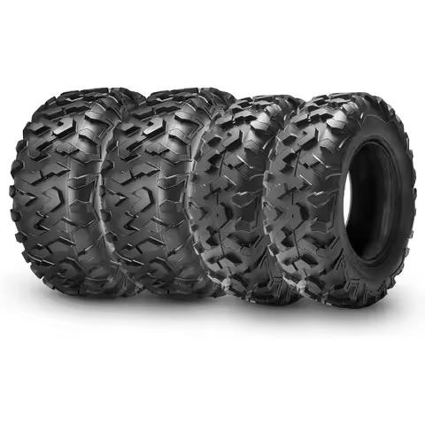 ATV Tires, 25x8-12 & 25x10-12 ATV Tires, 6PR 25x8x12 25x10x12 All Terrain ATV UTV Off-Road Tires(Set
