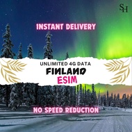 Finland eSIM | 1 - 30 Days | High Speed | Unlimited Data Top-Up | Simplicity Hub