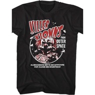 Killing Clown from Outer Space Payeah 1980s Horror Movie Alien Bozos Appetite Image Adult T-shirt Gr