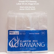 Plastik ! PEX Bawang 35x63 Kresek Kantong PE Bening 35 x 63