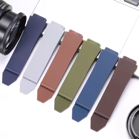 25×19mm Silicone Band For Hublot Strap Big Bang Watchband Sports Waterproof Sweatproof Rubber Bracel