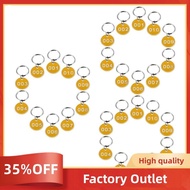 3 Packs Number Plate Number Tags Key Id Label Tags Id Tags Number Chains Key Ring Number Key Tags 1-