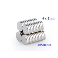 Neodymium Round Super Magnet 4 x 2mm