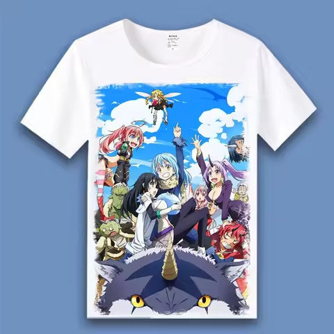That Time I Got Reincarnated as a Slime Cosplay T Shirt Rimuru Tempest Summer T-Shirts Cartoon Top T