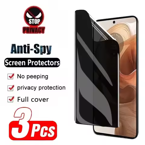 3Pcs Privacy Hydrogel Film For Motorola G50 G51 G62 G71 G200 5G For Moto Edge 20 Pro Lite E7 G10 Pow