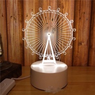 3d Night Light - Desk Night Light, Ferris Wheel Gift