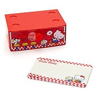 SANRIO - Hello Kitty 日版 文具 便簽 便條紙 連 積木 收納盒 (可層疊)